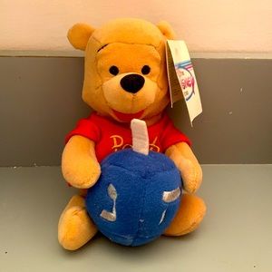 Vintage 90s Hanukah Winnie the Pooh plushie